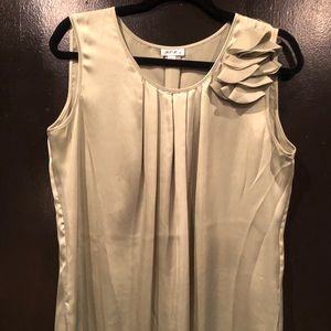Light olive blouse